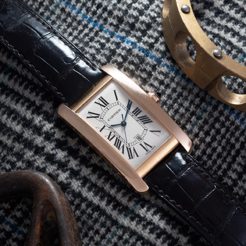 Alloy Cased Watches for Affordable QualityCartier Tank Americaine