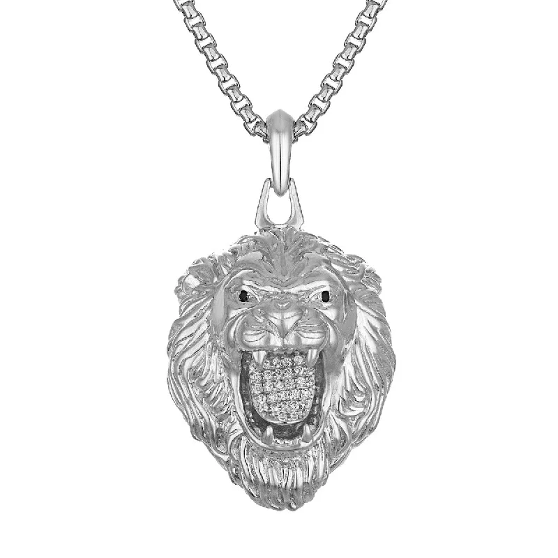 Retro-Inspired Quartz Watches for Retro LoversBulova Marc Anthony Collection Sterling Silver and 1/5 CTW Diamond Lion Pendant