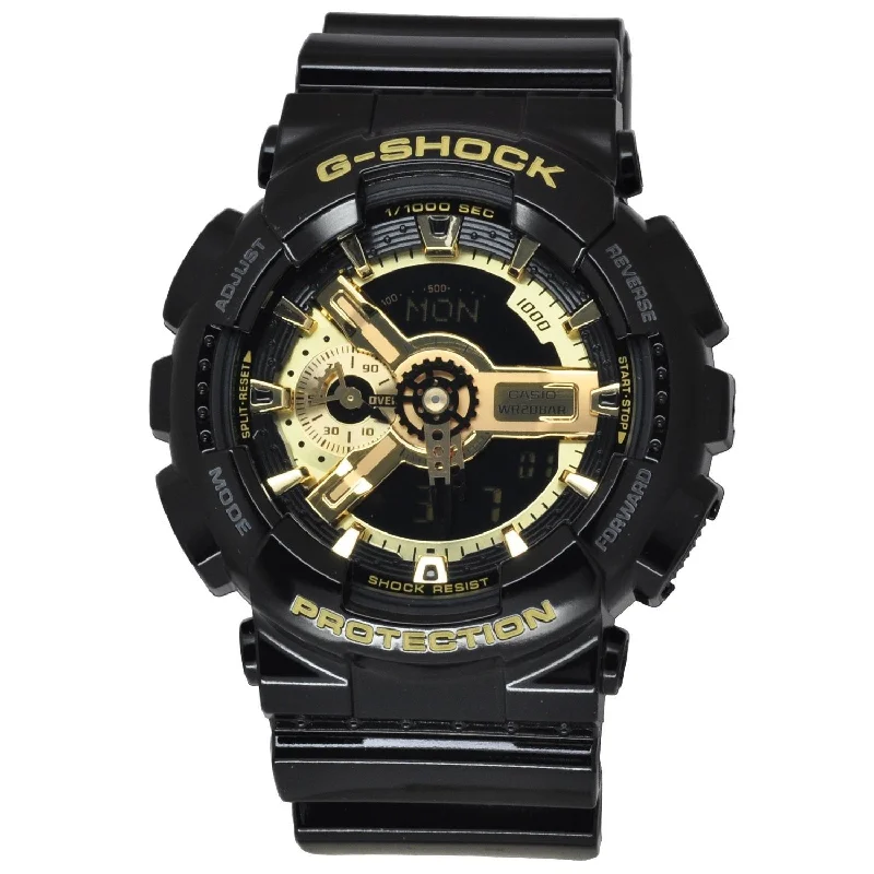 Alloy Cased Watches for Affordable QualityCasio Men's GA-110GB-1A G-Shock Chronograph Black Resin Watch