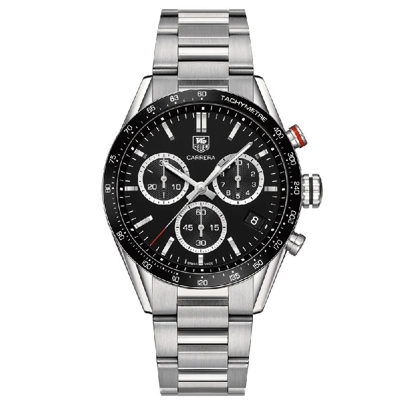 Designer Brand Watches with Unique Dial PatternsTag Heuer Men's CV1A10.BA0799 Carrera Panamericana Special Edition Chronograph Stainless Steel Watch