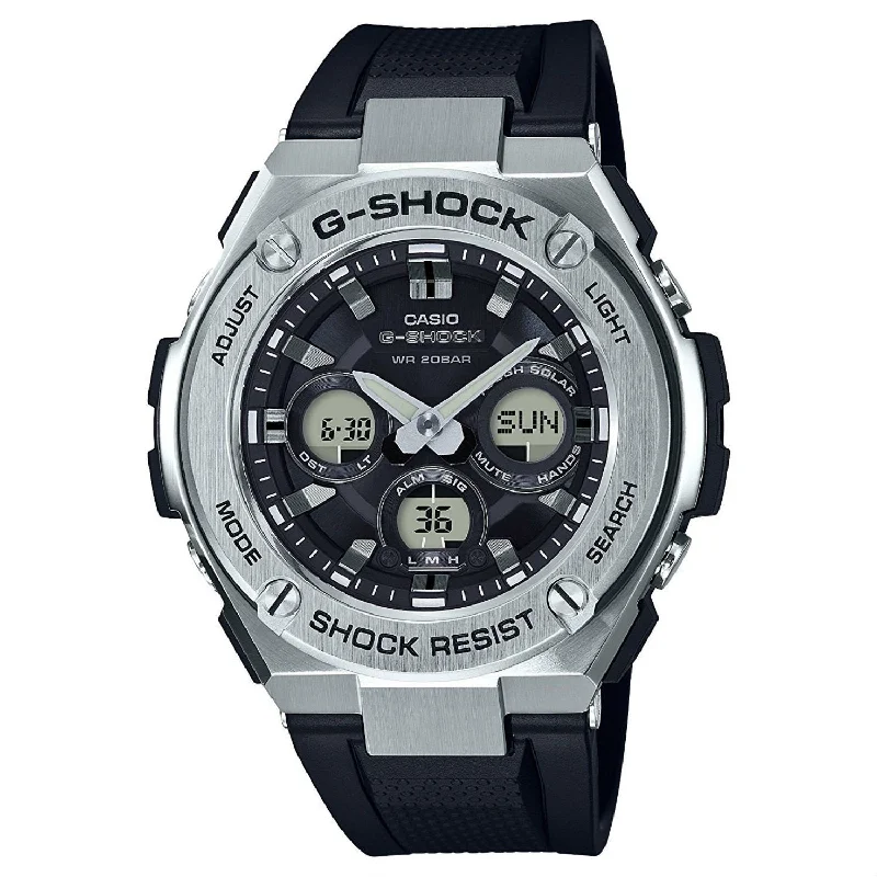 Women’s Dress Watches with Elegant StrapsCasio Men's GSTS310-1A G-Shock Chronograph Black Silicone Watch