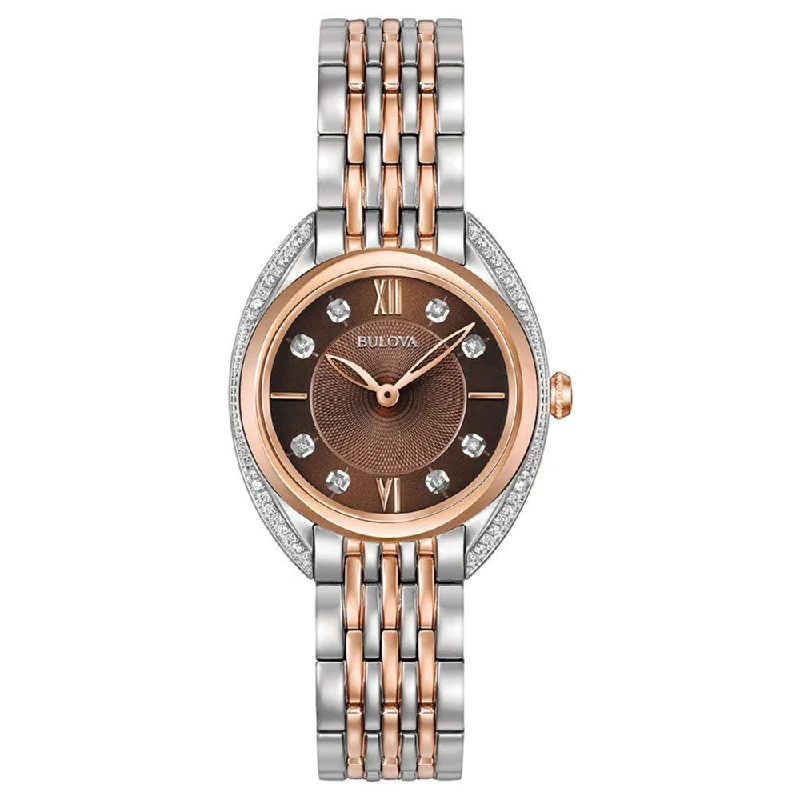 Analog-Digital Hybrid Watches for Dual FunctionalityBulova Ladies 98R230 Curv Diamonds Quartz