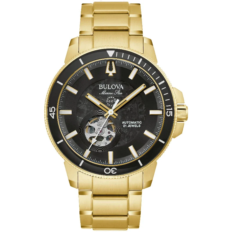 Watches with Dauphine-Style Hands for an Elegant LookBulova Marine Star Collection 97A174