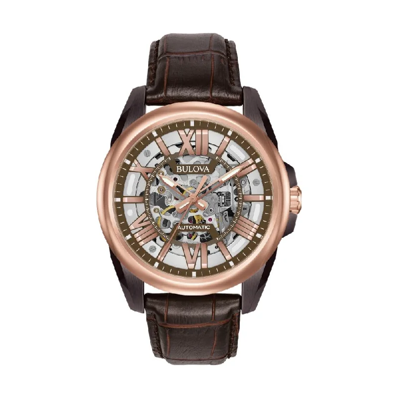 Minimalist Analog Watches for Everyday WearSutton Skeleton Rose Gold-Tone Case